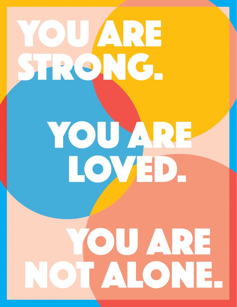 You Are Not Alone Poster 4 Printable Poster for Covid Patients