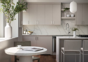 Calm Gray Kitchen