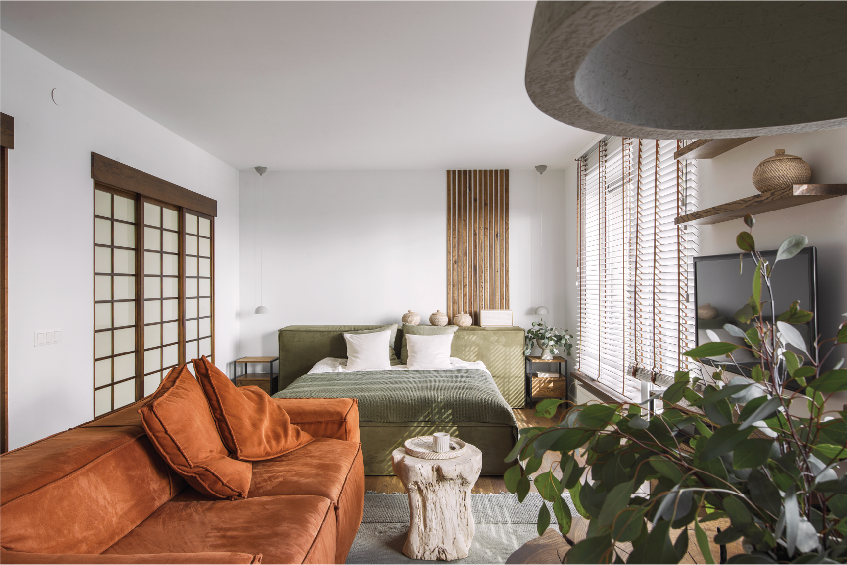 Modern holistic Bedroom Design With Plants